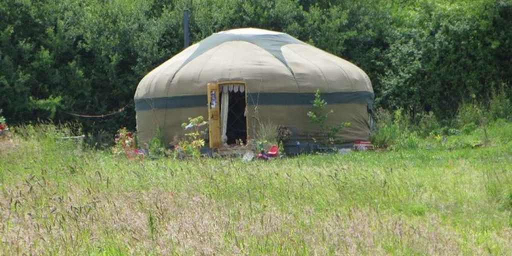 yurt in the Scottish Highlands