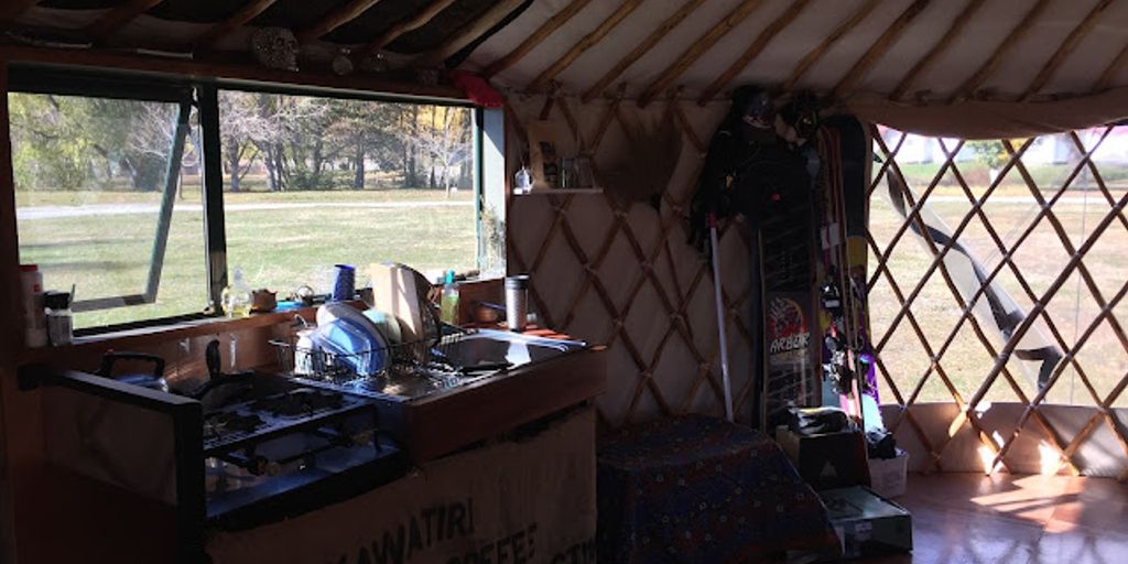 party yurt in a scenic outdoor location