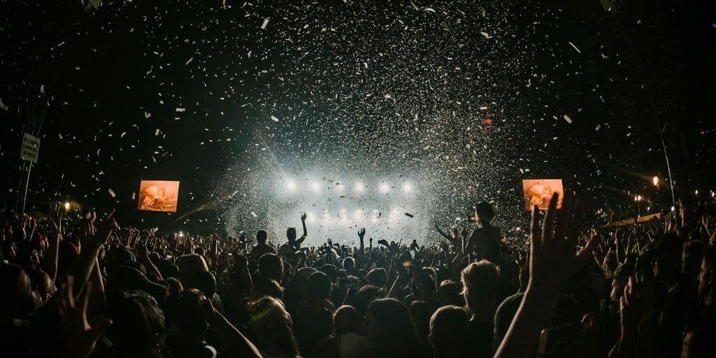 people gathering on concert field